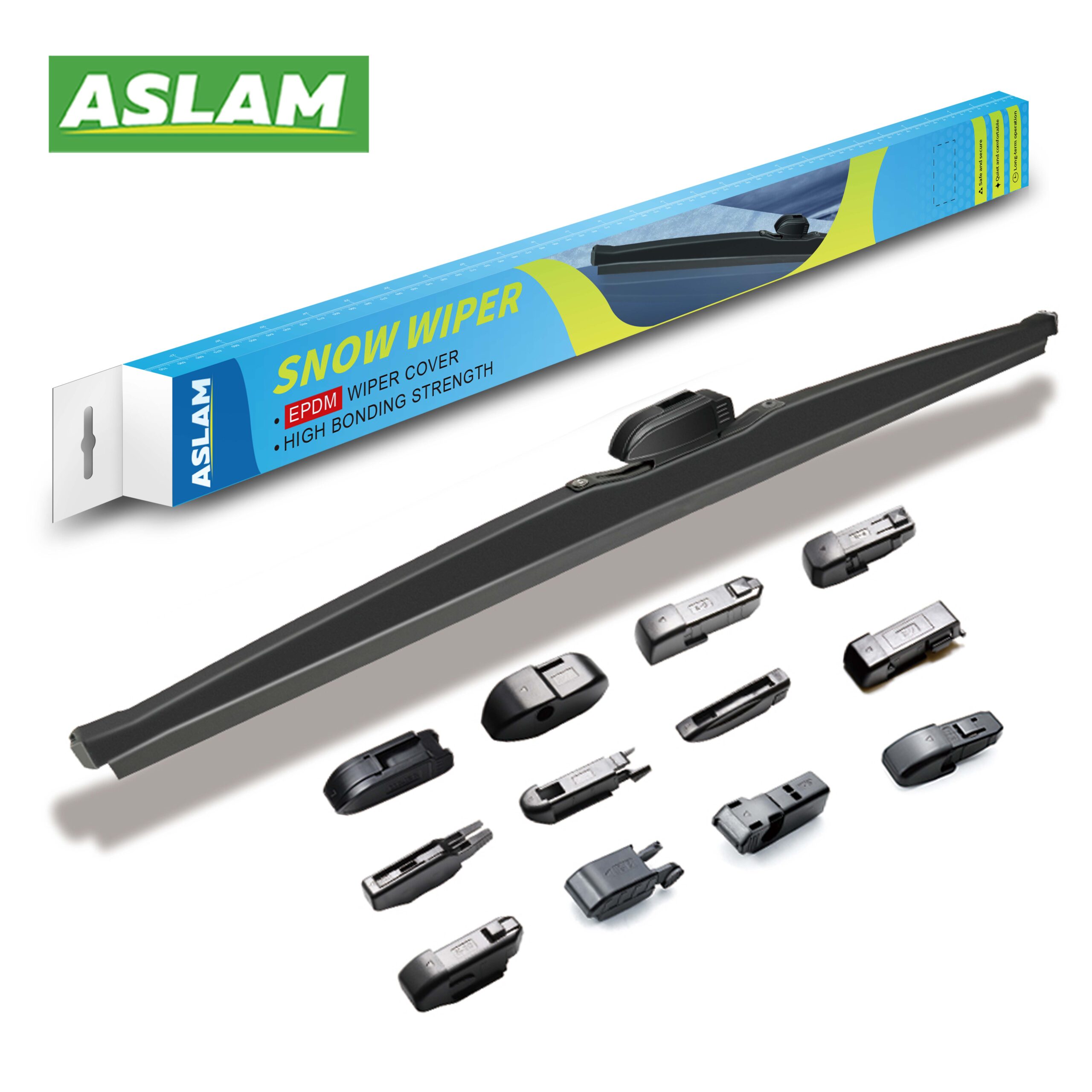 ASLAM Winter Windshield Wiper Blades Premium Snow Ice Rain Resistant Best Rated High Performance Fit Most Auto Wiper Blades