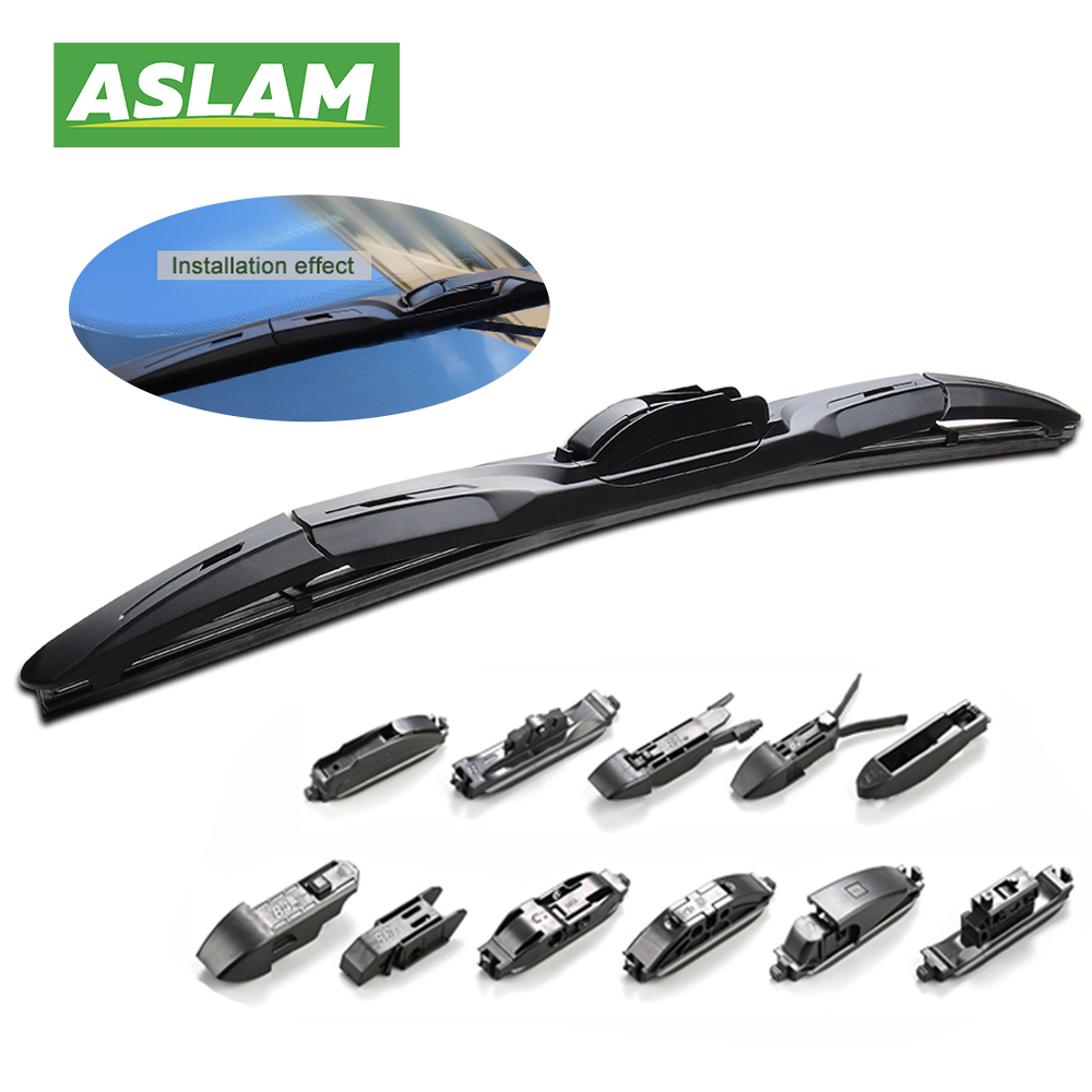 High Quality Universal Hybrid Car Windshield Wipers Three Section Bone Wiper Blades Natural Rubber